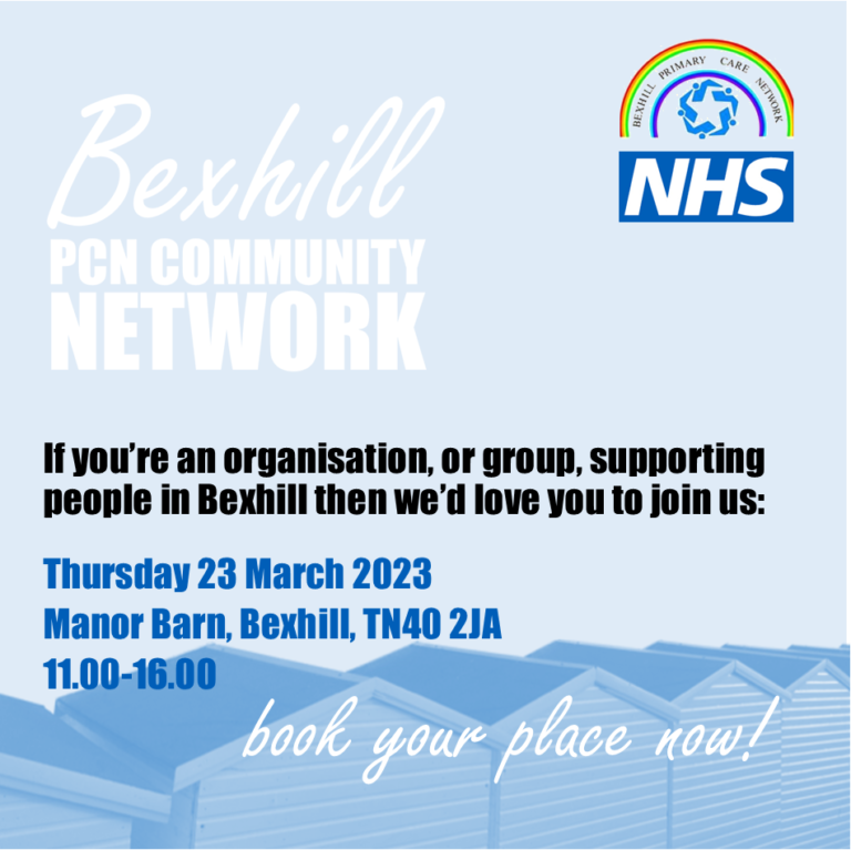 Bexhill PCN invites organisations and groups supporting people across