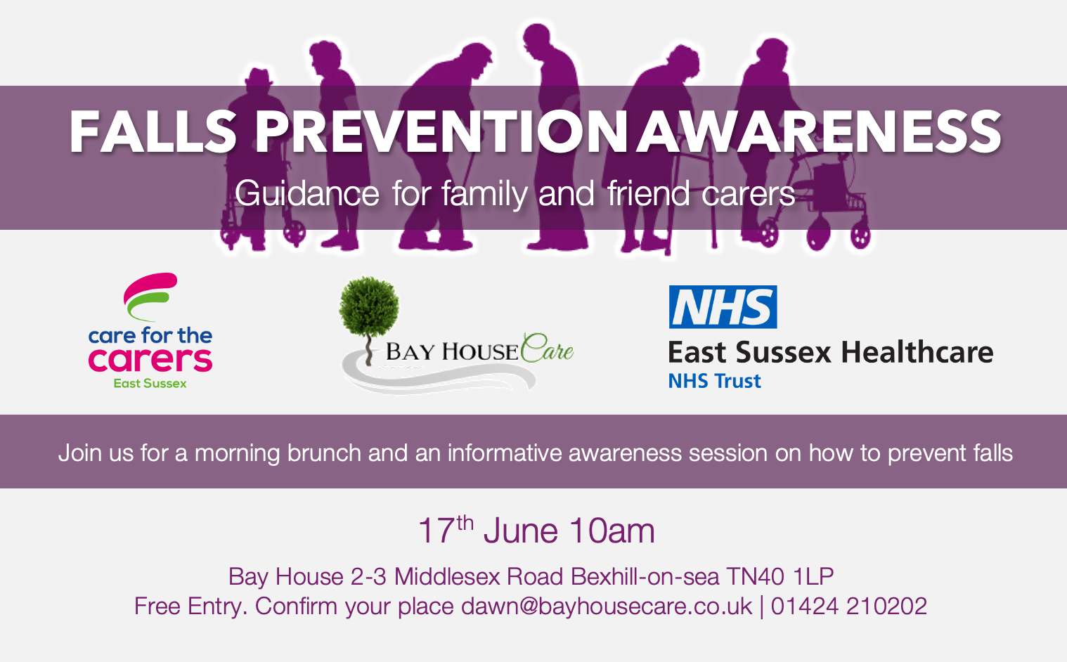Falls Prevention Awareness event Bexhill 17 June